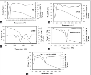 Fig. 5: Scanning electron microscope images of (a) grafted 
