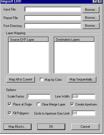 Figure 8 Import DXF dialog box.