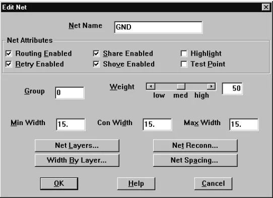 Figure 3 The Edit Net dialog box