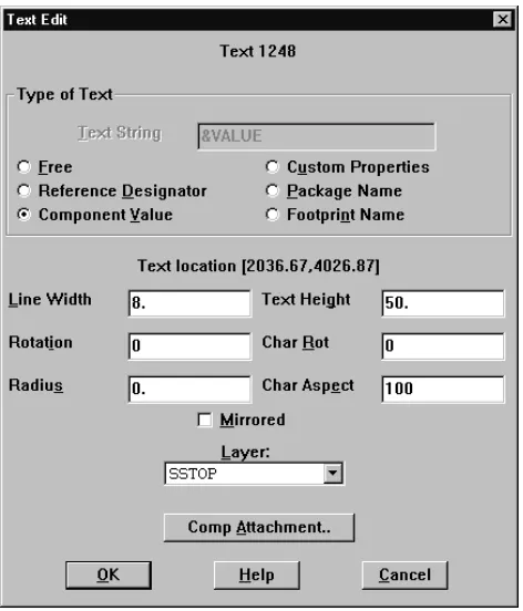 Figure 5 The Text Edit dialog box
