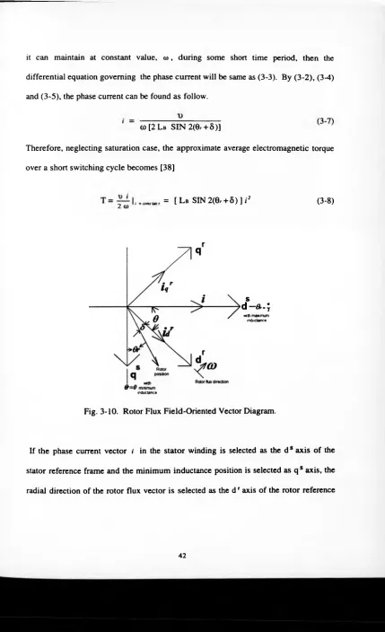 Fig. 3-10. Rotor Flux Field-Oriented Vector Diagram.