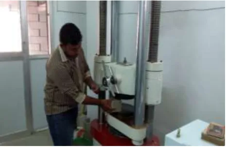 Figure. 1 & 2. Preparation of concrete mix and moulding  A thorough mix of the pre-sample was made by adding cement, sand and water in the ratio 