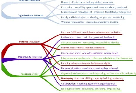 Figure 3 – A possibility space of teacher learning and development (professional growth)