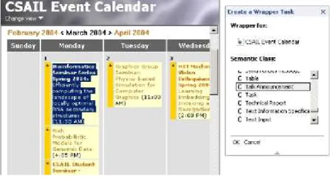 Figure 1: Creating a pattern on a talk announcement page.