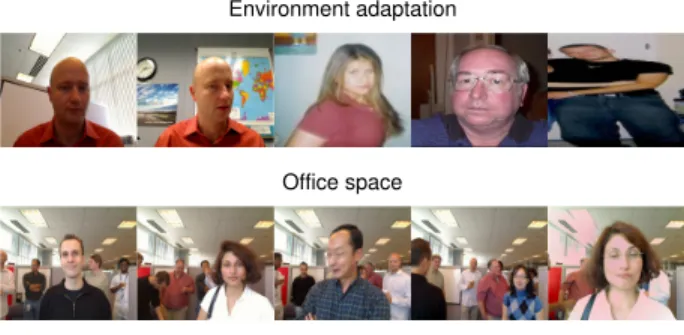 Figure 10: Snapshots from the environment adaptation and office space datasets