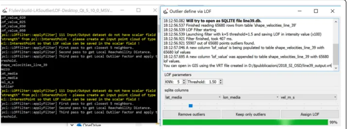Fig. 5 LOF implementation GUI