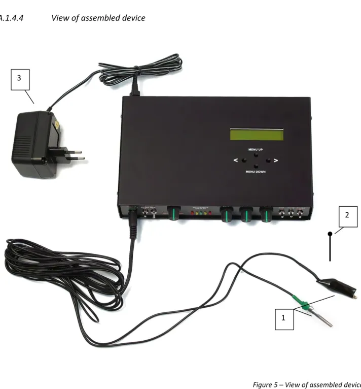 Figure 5 – View of assembled device 
