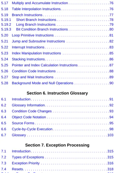 Table Interpolation Instructions. . . . . . . . . . . . . . . . . . . . . . . . .76