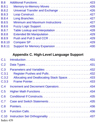 Table Lookup and Interpolation . . . . . . . . . . . . . . . . . . . . .428Extended Bit Manipulation 