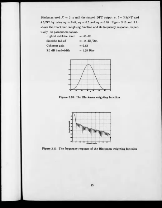 Figure 3.10: The Blackman weighting function