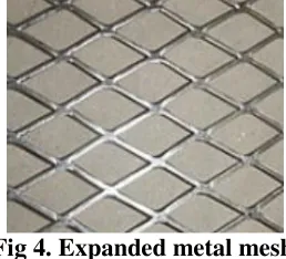 Fig 4. Expanded metal mesh 