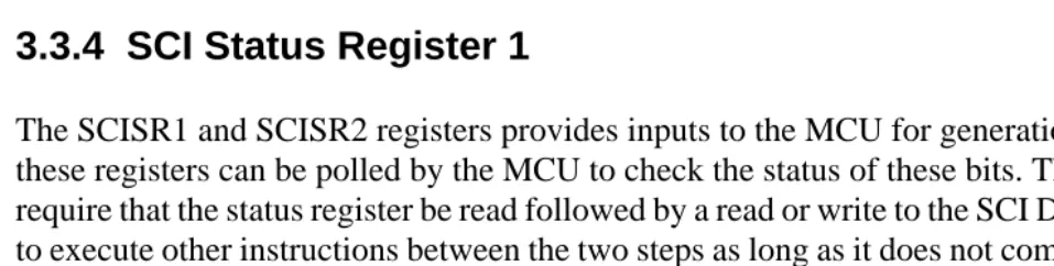 Figure 3-5  SCI Status Register 1 (SCISR1)