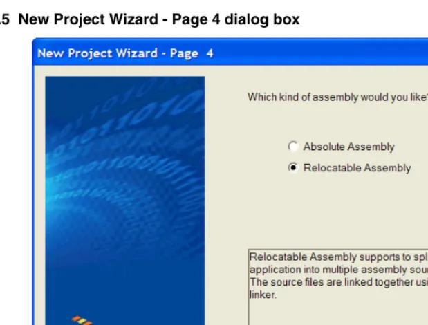Figure 1.5  New Project Wizard - Page 4 dialog box