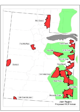 Figure 4: Utah MLP Areas 