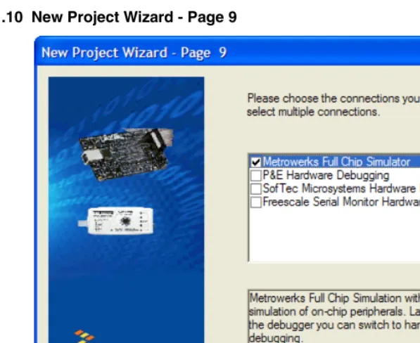 Figure 1.10  New Project Wizard - Page 9