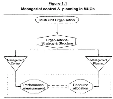 Figure 1.1Managerial control & planning in MUOs