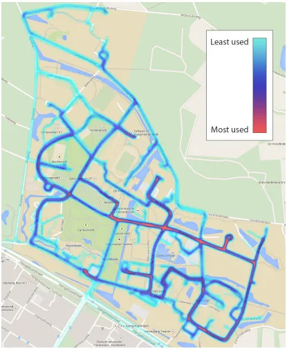 Figure 6.7: Heatmap of vehicle locations