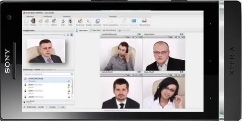 Figure 3. Videocommunicator in e-VideoBusiness version  The most important aspects of this case [24]: 