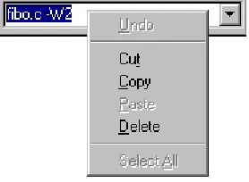Table 1.2 lists and describes the menus available in the menu bar:
