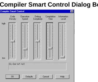 Table 1.8  Compiler Smart Control Dialog Box Controls