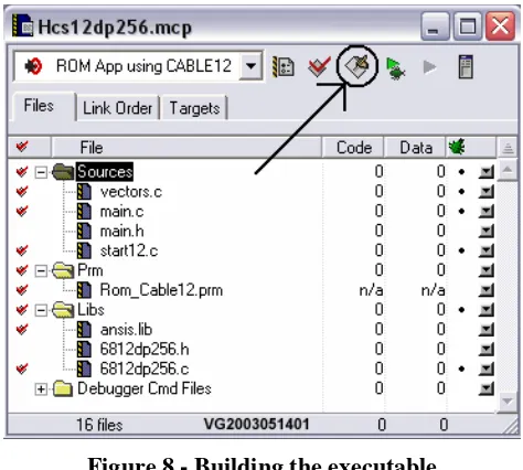 Figure 8 - Building the executable 