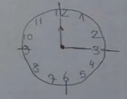 Figure 2. Shape drawn by S8 for 12:15  