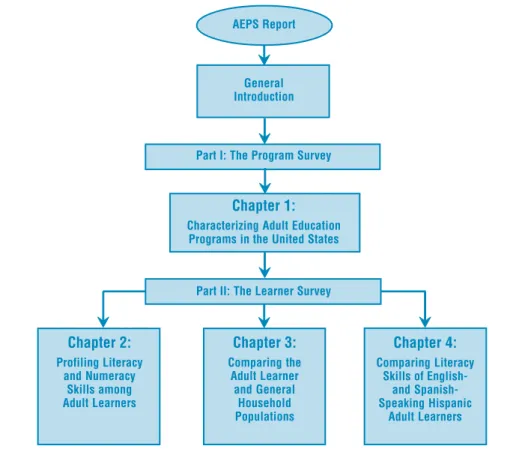 Figure I.1 illustrates the overall structure of this report. As shown in the figure, Part I focuses on the Program Survey and Part II on the Learner Survey