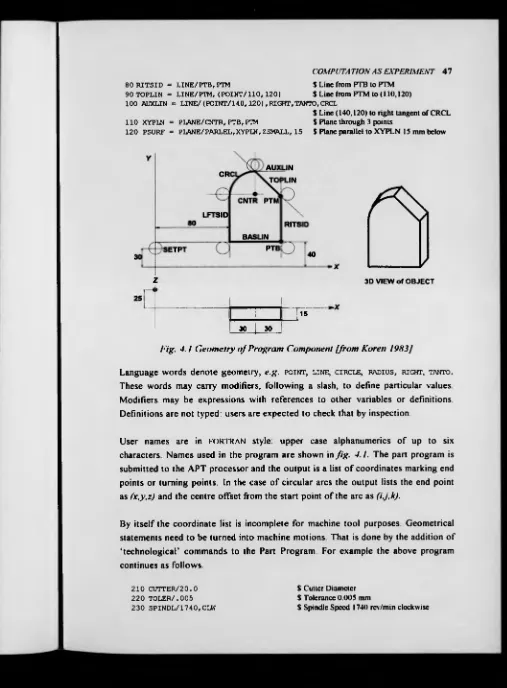 Fig. 4. / Geometry of Program Component [from Koren 1983]