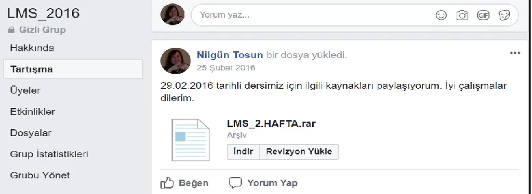 Figure 2: An example of the class material shared in the Facebook group 