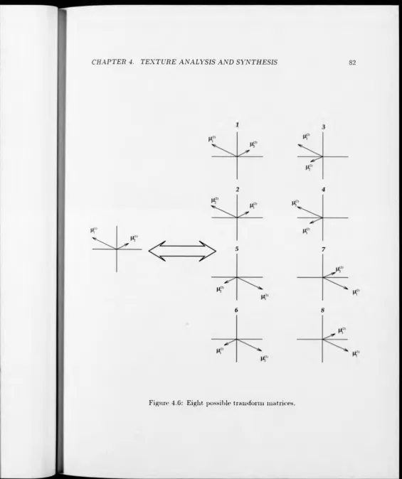 Figure 4.6: Eight possible transform matrices.