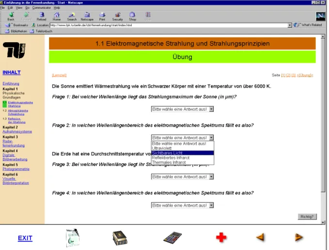 Figure 2: Frame structure, test page