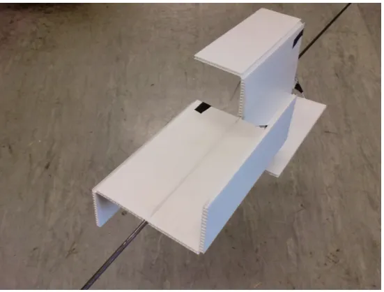 Figure 7.1: A vane used in the WoW 1:8 scale model with two segments