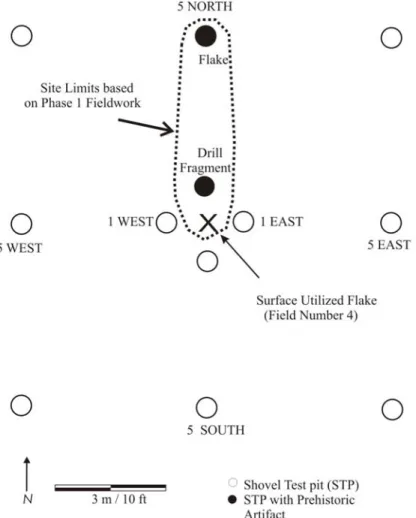 Figure 4.  Dorothy Scott 4 Site (NYSM 11341, UB 3643): Site limits based on results of Phase 1 fieldwork