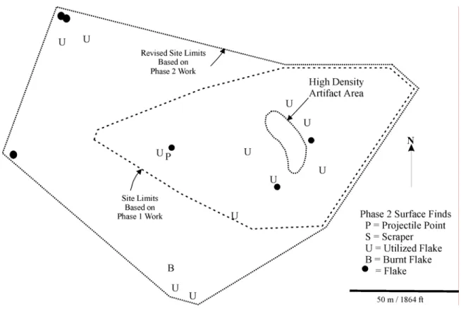 Figure 6.  Scott 1 site (NYSM 11338, UB 3640): Site limits based on results of Phase 1 and 2 fieldwork