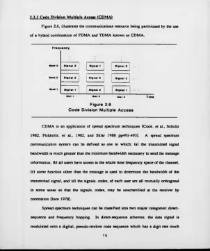 Figure 2.6, illustrates the communications resource being partitioned by the use 
