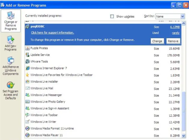 Figure 2.2 psqlODBC Driver