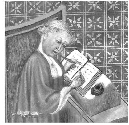 Figure 2 – Nicole Oresme, protrayed in his manuscript Traité de la sphère, dated 1400-1420, at 