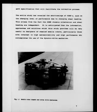 Fig. U  Mobile robot chassis and initial drive mechanism.
