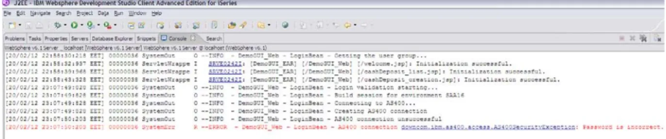 Fig. 7. Welcome page  The transaction directory contains valuable 