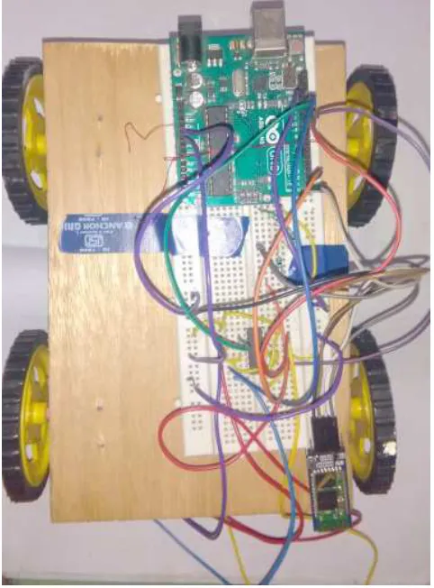 Figure 8. Snapshot of Bluetooth based Smart Phone Control Robot Project. 