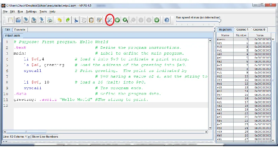 Figure 2-4: Assembling a program 