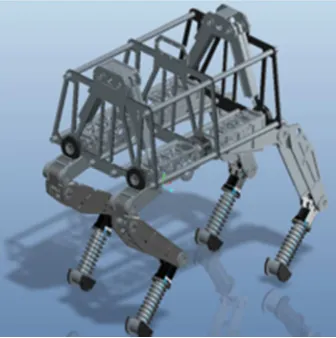 Figure 1. Four-dimensional robot 3D design model. 