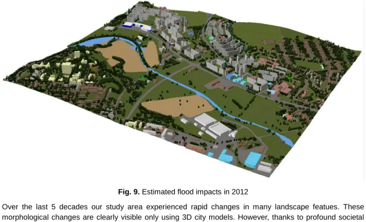 Fig. 9. Estimated flood impacts in 2012 
