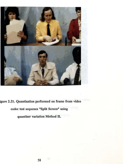 Figure 2.21. Quantisation performed on frame from video 