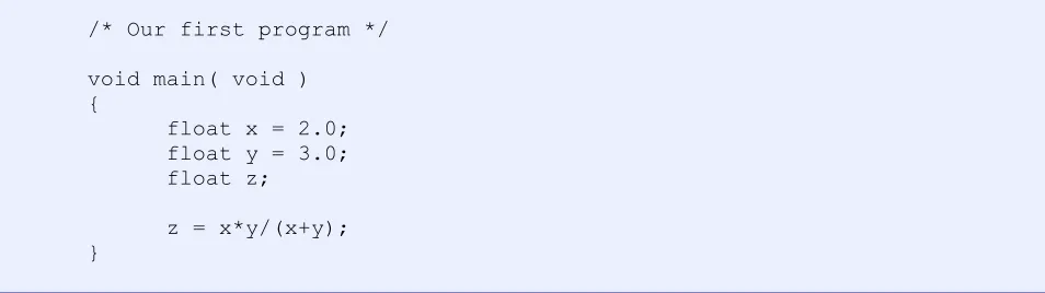 Figure 3.2, a simple program