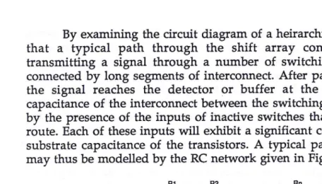 Figure 8 - RC Network model for Data Path 