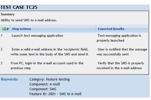 Figure 3.1 Example of a test case.
