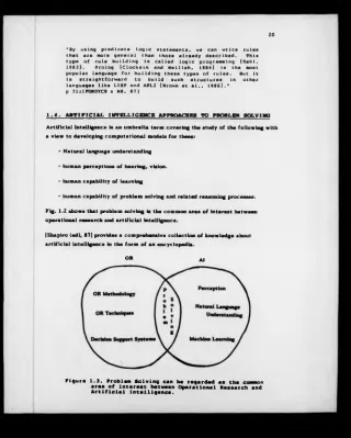 Fig. 1.2 shows that problem solving is the common area of interest between 