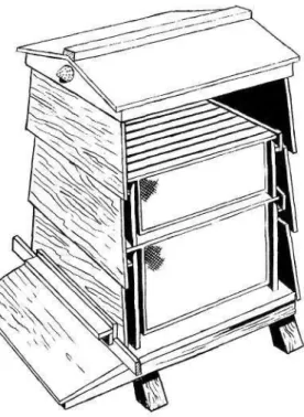 fig. 14 The W.B.C. hive,  lacking in efficiency. 