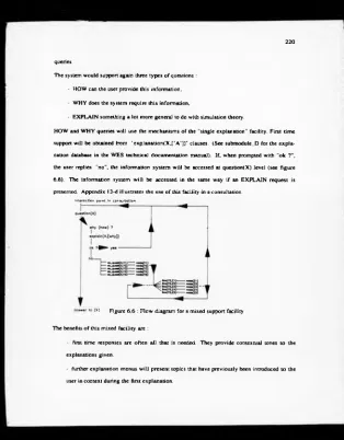 Figure 6.6 : Flow diagram for a mixed support facility
